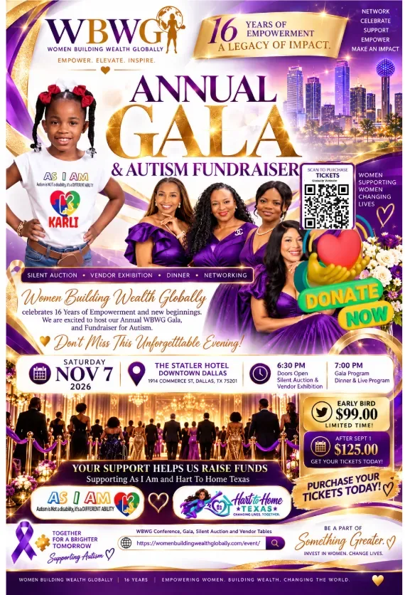 Annual Gala & Autism Fundraiser flyer